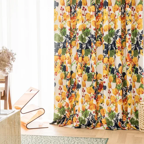 Vista 10 de VOGOL - Cortinas Boho, cortinas de ventana con aislamiento térmico y ojales para dormitorio y sala de estar, juego de 2 paneles, 52 x 63 pulgadas