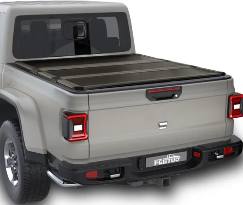 Vista 20 de FRP Cubierta rígida de tres pliegues para cama de camioneta para 2015-2025 Chevy Colorado/GMC Canyon, cama de 6.2 pies (74")