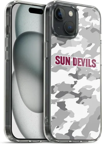 Vista 181 de Head Case Designs Funda de gel ASU Camou con licencia oficial de la Universidad Estatal de Arizona [protección de grado militar] compatible