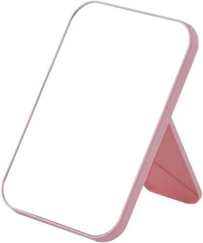 Vista 4 de Espejo de mesa Super HD con soporte plegable - Espejo de maquillaje de mano libre/de mano