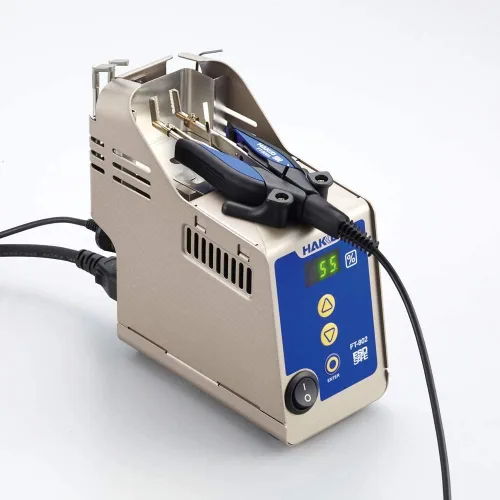 Vista 2 de Hakko FT802-03 - Pelacables térmico digital con pieza de mano estilo pinza (cuchillas se venden por separado)