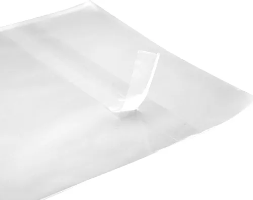 Vista 3 de Progo Bolsas de plástico OPP transparentes resellables para fundas de DVD de 0.551 in, a prueba de polvo, seguras para alimentos, fundas protectoras