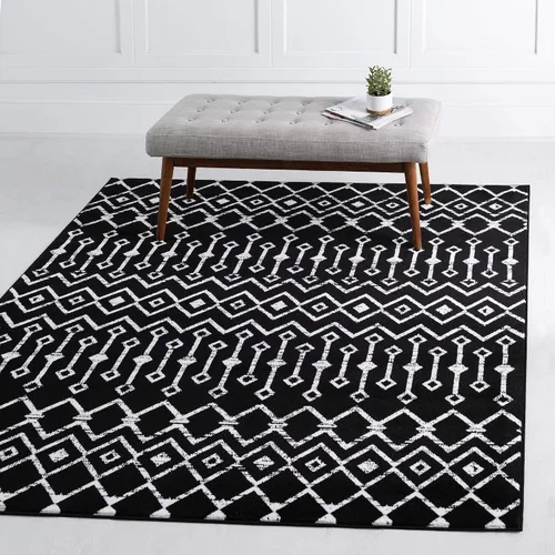 Vista 40 de Unique Loom Enrejado Marroquí Colección Trellis Geométrica Transicional Beige/Marfil Alfombra Área (10 pies 8 pulgadas x 16 pies 5 pulgadas)