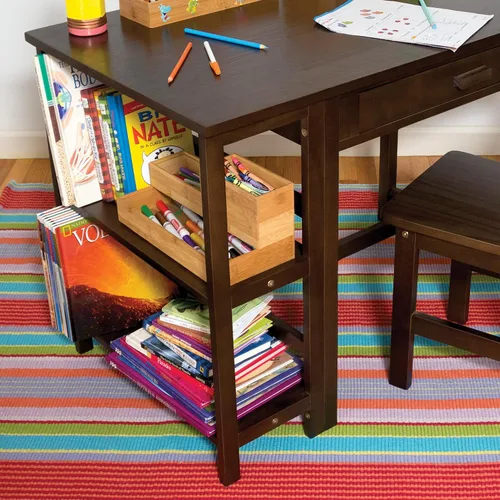 Vista 5 de Lipper International 8180S Caja organizadora de cajones apilables de madera de bambú, 3 x 6 pulgadas, juego de 2