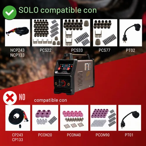 Vista 6 de LOTOS LTP5000D Cortador de plasma, actualización 2024 de 5/8" 16 mm corte limpio 3/4" 20 mm corte de separación 50A sin arco piloto plasma metal
