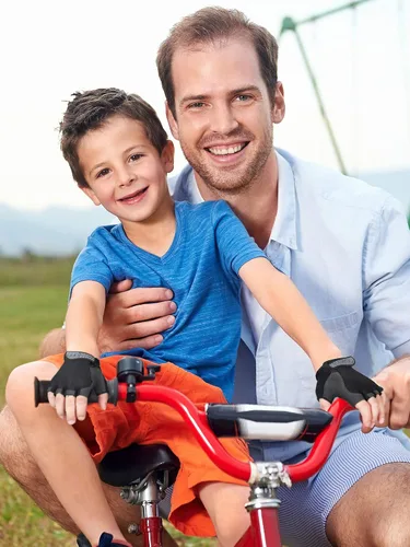 Vista 7 de SATINIOR 4 pares de guantes de ciclismo de medio dedo antideslizantes y transpirables sin dedos guantes deportivos para reducir la vibración