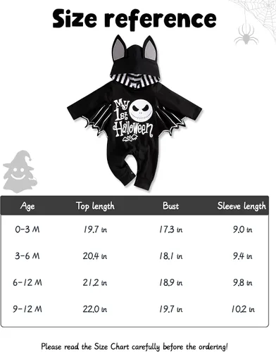 Vista 8 de Mameluco para bebé recién nacido, traje de Halloween, conjunto de regalo