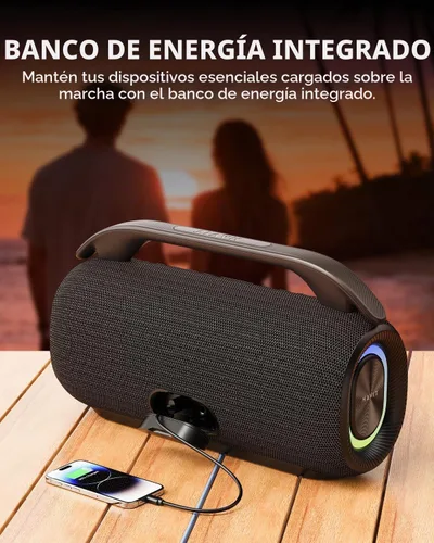 Vista 8 de havit - Altavoz Bluetooth para exteriores, 120 W máximo, altavoces fuertes