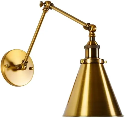 Vista 4 de LED Wall Sconce Nordic Gold Folding Lamp Retro Industrial Home Decor Restaurant Coffee Shop Milk Study Light