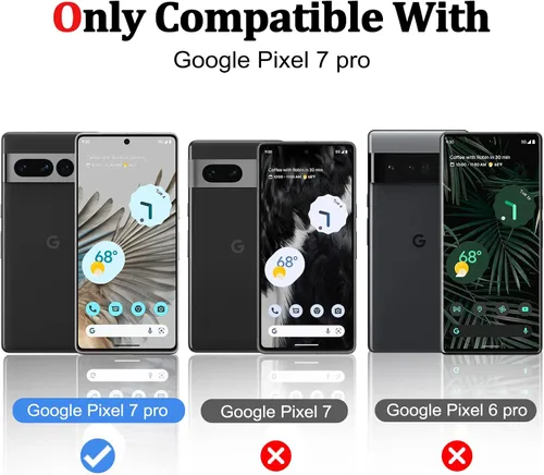 Vista 5 de Paquete de 3 protectores de pantalla para Google Pixel 7 Pro, protector de pantalla de TPU suave (no vidrio), antiarañazos, alta definición, sin