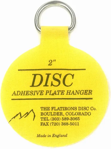 Vista 2 de Flatirons - Juego de colgadores de placas adhesivas de disco (perchas de 6 a 2 pulgadas)