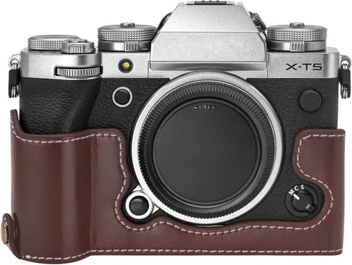 Vista 9 de Rieibi Fuji XT5 - Funda de piel sintética para cámara digital Fujifilm X-T5, color negro
