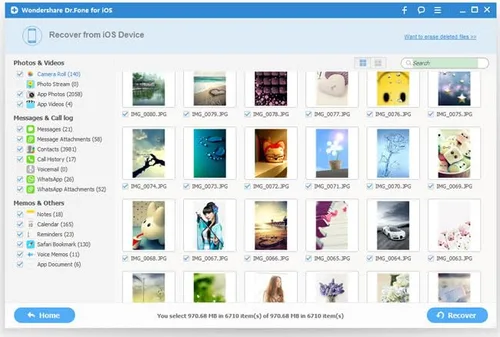 Vista 7 de Wondershare dr.fone toolkit - iOS Data Recovery [Download] [Download]