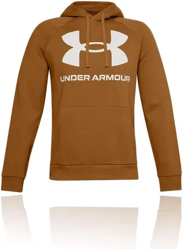 Vista 31 de Under Armour mens Rival Fleece Big Logo Hoodie (176) Fresh Clay/ Onyx White