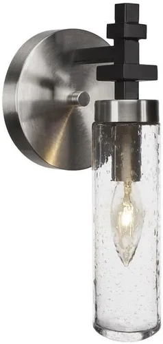 Vista 2 de Salinda 2511-ESBR-600 - Aplique de pared (1 luz, color espresso y latón)