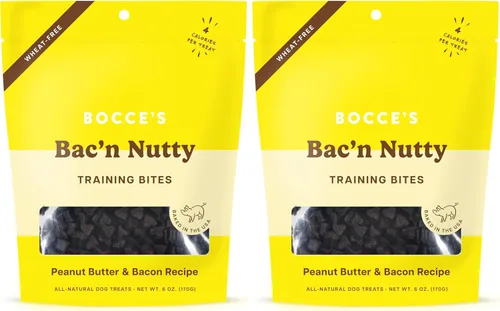 Vista 7 de Bocce's Bakery Puppy Bac'n Nutty - Golosinas de entrenamiento para perros, sin trigo, hechas con ingredientes reales, horneadas en los Estados