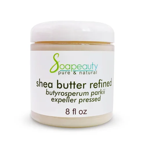 Vista 12 de Soapeauty Manteca de karité africana refinada 100% pura, prensada en frío, sin olor, humectante pura para piel y cabello, procedente de Ghana, 2