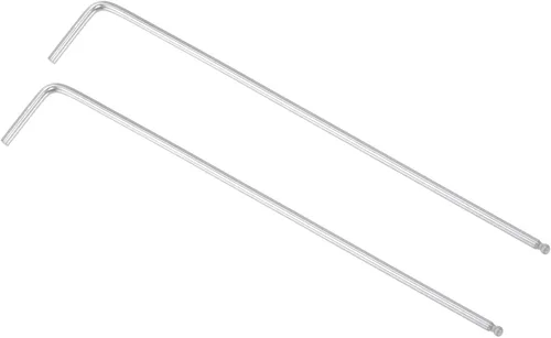 Vista 12 de uxcell Llave hexagonal de extremo de bola de 1/4", herramienta de reparación de brazo largo en forma de L 40Cr, SAE 2 piezas