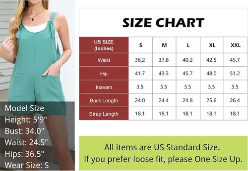 Vista 5 de Xunger Overol casual de verano para mujer, overol corto con correa de nudo