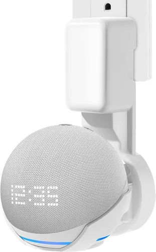 Vista 8 de Soporte de pared para Echo Dot 5ª generación (versión 2022), colgador de salida para Echo Dot de 5ª y 4ª generación, accesorios Dot 5 que ahorran