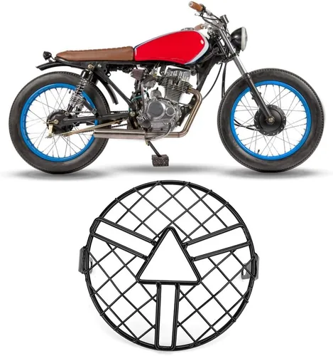 Vista 6 de Qiilu Triumph Scrambler 1200 - Cubierta para faros delanteros de motocicleta, protector de parrilla para faros delanteros de motocicleta, protector