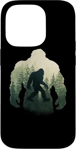 Vista 17 de Sasquatch Yeti Figure Nature Double Exposure Bigfoot Case for iPhone 17