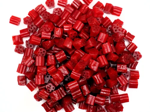Vista 4 de Bocados de regaliz de cereza – 1 libra de masticables frescos y deliciosos masticables de regaliz rojo (paquete de 2)