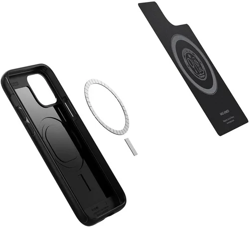 Vista 4 de Spigen - Carcasa rígida para iPhone 12 (2020), carcasa diseñada para iPhone 12 Pro (2020) - Edición para padres