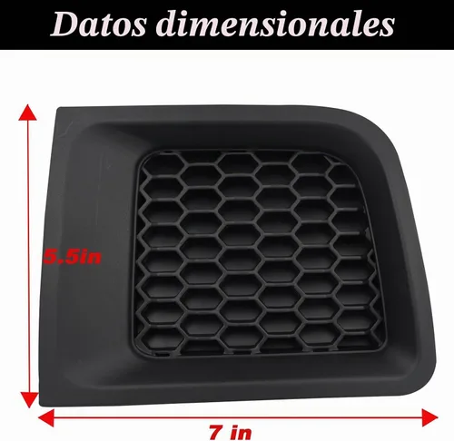 Vista 2 de 1 par de rejillas de inserción para el parachoques delantero con cubierta de bisel de reemplazo para Jeep Renegade 2015-2018 Sport Latitude