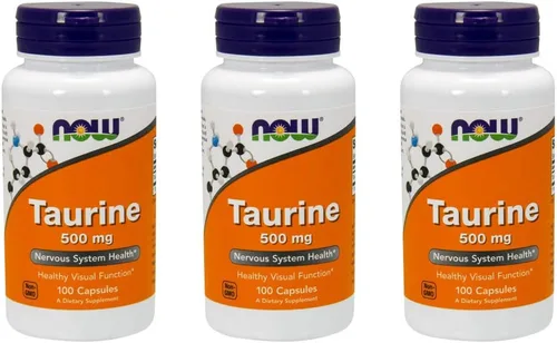 Vista 3 de NOW Foods Taurina 500 mg Caps, 2 pk