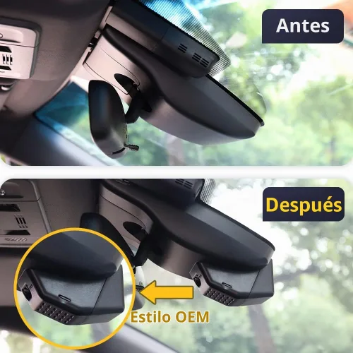 Vista 5 de Fitcamx La cámara de tablero delantera 2K+trasera 1080P se adapta para Toyota RAV4 2019-2021 (modelo A, sin ventilaciones) e híbrido enchufable