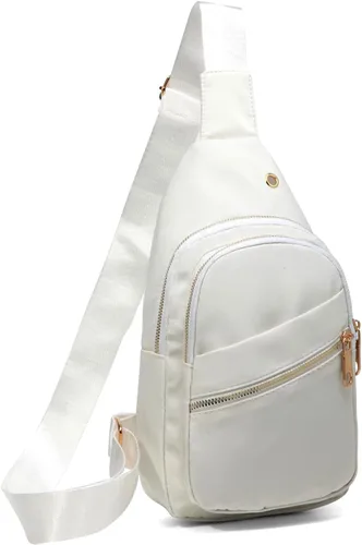 Vista 23 de EVANCARY - Mochila pequeña tipo bandolera para mujeres y hombres, mochila de pecho tipo bandolera para viajes, senderismo y actividades al aire libre