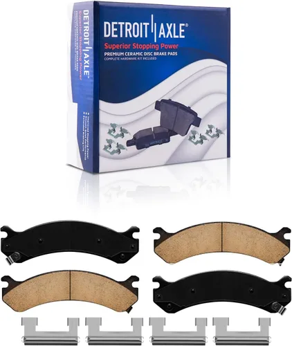 Vista 22 de Detroit Axle - Pinza de freno de disco del lado del conductor trasero de repuesto de pastillas de freno de cerámica para Lexus HS250h 2010 2011 2012