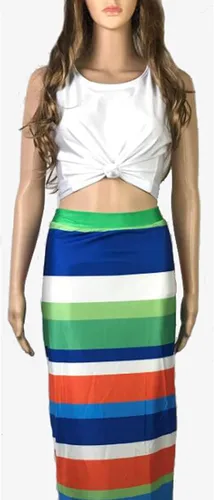 Vista 6 de Leezeshaw Womens - Traje de dos piezas, mini falda y tope recortado, para mujer