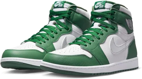 Vista 4 de Jordan Air Jordan 1 Retro High OG DZ5485 303 Gorge Green - Talla 10.5 para hombre, Garganta VerdePlateado Metálico-Wh