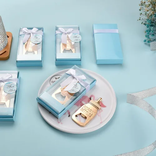 Vista 7 de WeddParty - 12 piezas de regalos de devolución de baby shower para suministros de invitados, abrebotellas con forma de biberón, con embalaje