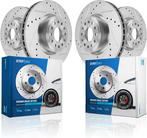 Vista 61 de Detroit Axle - Rotores de freno para Toyota Avalon 2020-2021 Camry 2020-2024, repuesto de rotores de freno de disco perforados y ranurados: rotor