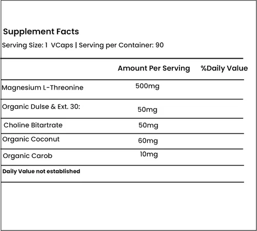 Vista 5 de Green Organic Supplements Magnesio L-treonina 90 VCaps