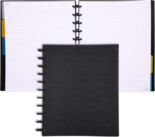 Vista 157 de Talia - Cuadernos de notas con tapas, planificador, personalizables, (Rosa de los 90, Junior (5.5 pulgadas x 8.5 pulgadas))