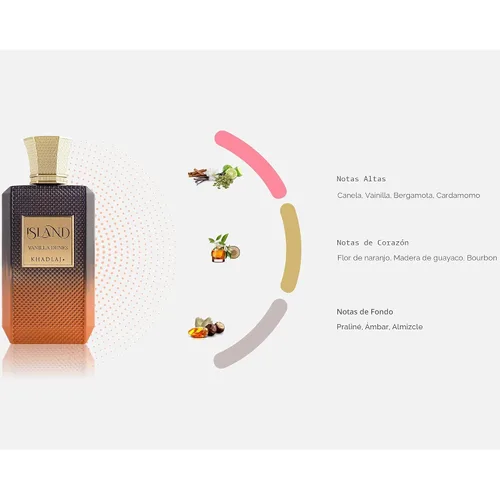 Vista 4 de Khadlaj Island Vanilla Dunes Extrait De Parfum Spray, 3.4 onzas (unisex)