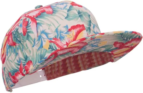 Vista 4 de Jeanne Simmons Gorra Snapback de algodón hawaiano para hombre