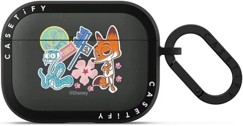 Vista 28 de CASETiFY AirPods Pro (1ª/2ª Gen) Estuche Bounce con Anillo [Colaboración Frozen] - Copo de Nieve de Anna - Taupe Mate