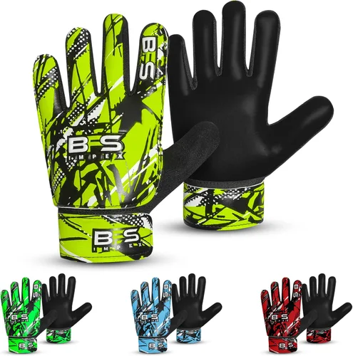 Vista 12 de Guantes de portero de fútbol para niños, guantes de portero de fútbol juvenil para niños, jóvenes y niños con palma de látex antideslizante fuerte