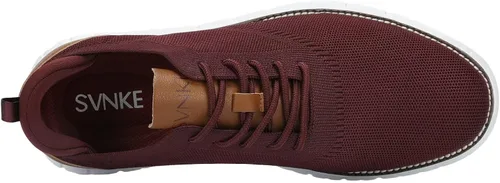 Vista 5 de SVNKE Zapatos de vestir de malla para hombre, zapatos casuales de negocios, con cordones, zapatos Oxford ligeros, transpirables, cómodos, suela
