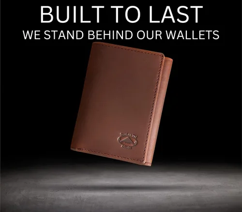 Vista 7 de Stealth Mode Billetera triple Cartera con bloqueo RFID con soporte para identificación Funda de cuero para dinero, tarjetas de crédito
