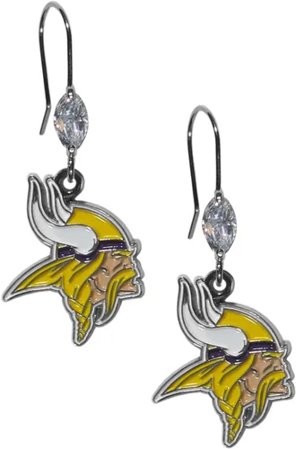 Vista 9 de Pendientes colgantes de cristal de la NFL