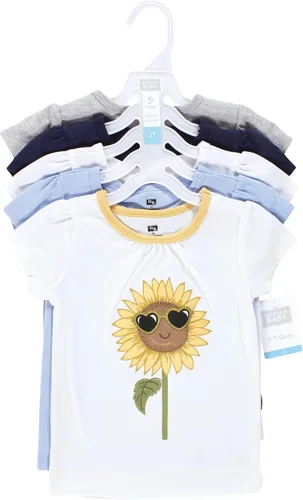 Vista 2 de Hudson Baby Camisetas unisex de manga corta para bebé