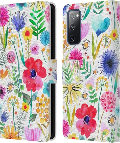 Vista 210 de Head Case Designs Officially Licensed Ninola Butterfly Nature Spring Floral Leather Wallet Case Compatible with Samsung Galaxy A07 4G