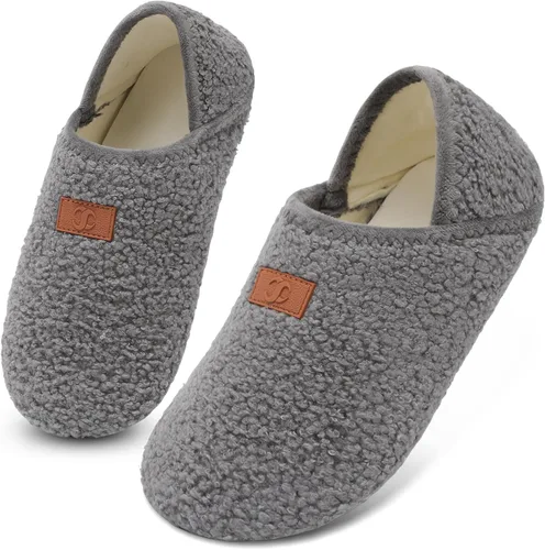 Vista 17 de Scurtain - Zapatillas de casa para mujer y hombre, zapatos de casa, calcetines cómodos, zapatos ligeros unisex para adultos descalzos
