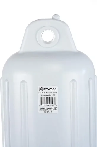 Vista 4 de Attwood 9356D1 - Guardabarros ovalado de lado suave con extremos reforzados de pared gruesa